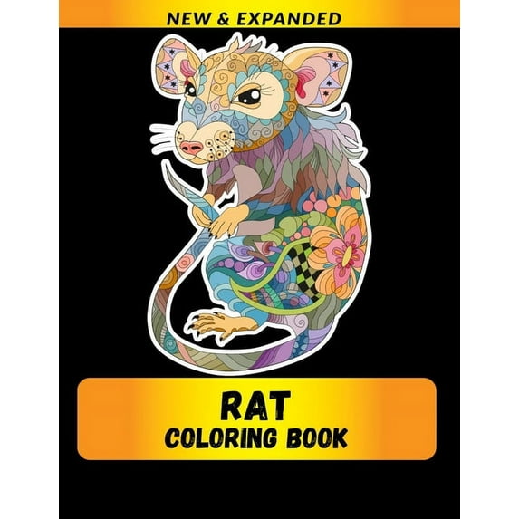Rat Coloring Book (New & Expanded): Wonderful rat Coloring Book For rat Lover, Adults, Teens, (Paperback)