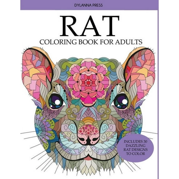 Rat Coloring Book for Adults (Paperback)