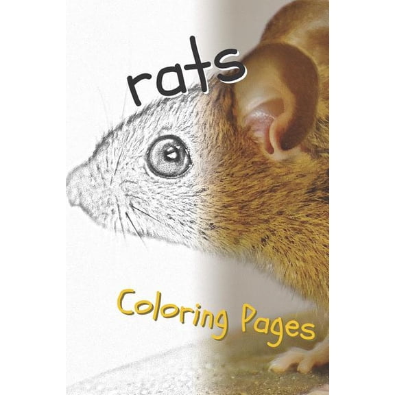 Rat Coloring Pages: Beautiful Rats Drawings for Kids and for Adults Relaxation (Paperback)