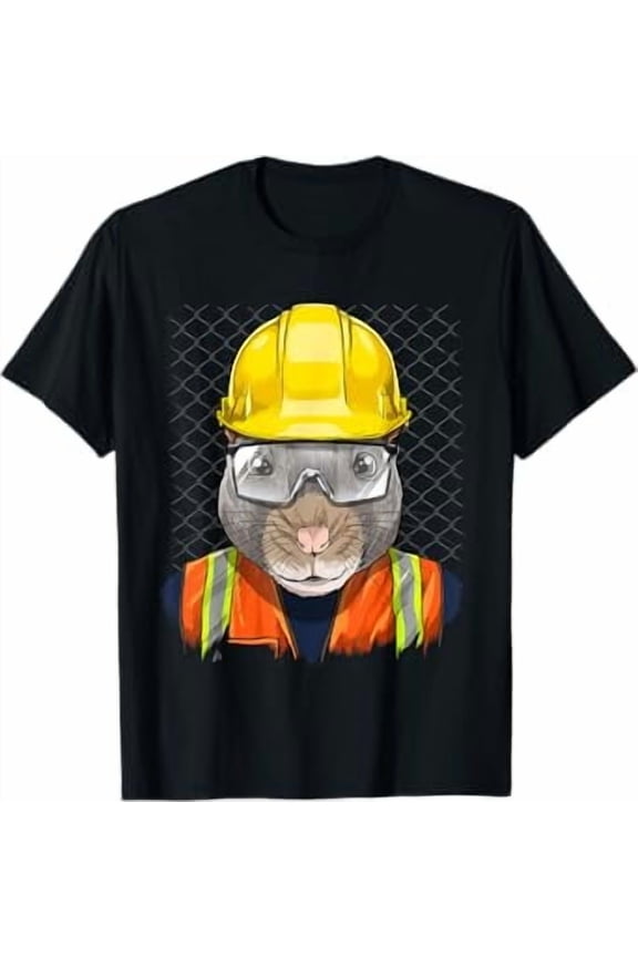 Rat Construction Worker Mouse Rat Rodent T-Shirt