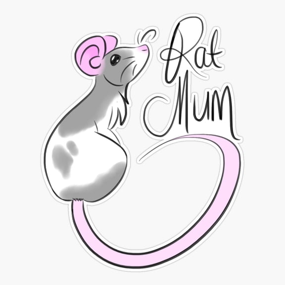Rat Er, Phone Decal Water Bottle Stickers Car Decals, Funny Birthday Gift