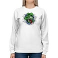 thumbnail image 1 of Rat Fink Creepy Rat Face Sweatshirt Women -T-Line Designs, Female 3X-Large, 1 of 4
