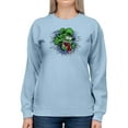 thumbnail image 1 of Rat Fink Creepy Rat Face Sweatshirt Women -T-Line Designs, Female Small, 1 of 4