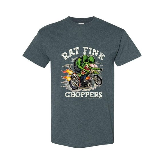 Rat Fink Ed Big Daddy Roth Choppers Hot Rod Kustom Kulture Monster Art Car T-Shirt V60649, for men & women, up to size 5XL