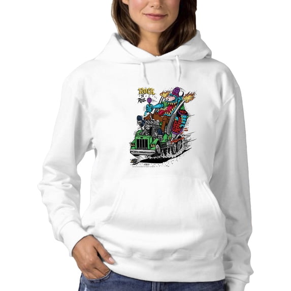 Rat Fink Hot Chile Peppers Hoodie Women -T-Line Designs, Female Medium