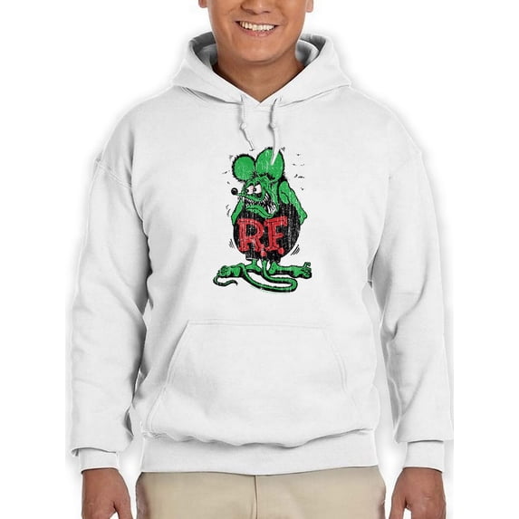 Rat Fink Original Character Hoodie Men -T-Line Designs, Male x-Large