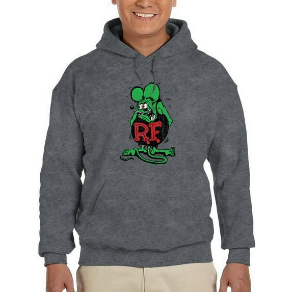 Rat Fink Original Character Hoodie Men -T-Line Designs, Male x-Large