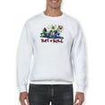 thumbnail image 1 of Rat Fink Rat N Roll Monster Band Sweatshirt Men -T-Line Designs, Male 3X-Large, 1 of 4