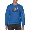 thumbnail image 1 of Rat Fink Rat N Roll Monster Band Sweatshirt Men -T-Line Designs, Male Large, 1 of 4