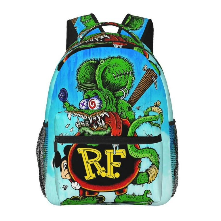 Rat Fink Rf Backpack Travel Laptop Backpacks Large Capacity