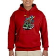 thumbnail image 1 of Rat Fink Rock N Roll Trucker Hoodie Men -T-Line Designs, Male XX-Large, 1 of 4