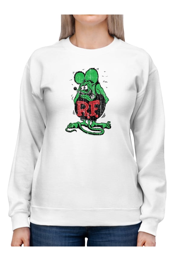 Sheepish Faded Art Sweatshirt Women -T-Line Designs, Female Medium