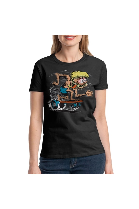 Sidewalk Surfer Ed "Big Daddy" Women Black T-Shirt NEW Size XL, Female x-Large