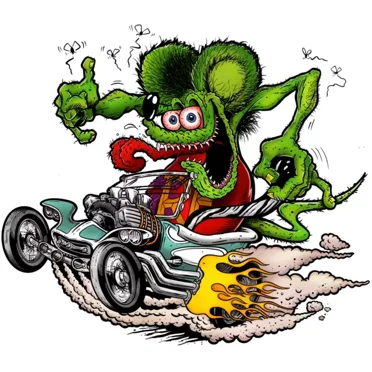 Rat Fink Sticker Phone Decal Water Bottle Stickers Car Decals, Laptop Sticker
