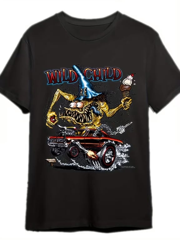 Rat Fink Wild Hot Rod Ed Roth Inspired Retro Graphic Creative Style For Special Occasions T-Shirt, Size S-5XL
