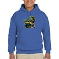 thumbnail image 1 of Rat Fink Yellow Hot Rod Devourer Hoodie Men -T-Line Designs, Male 3X-Large, 1 of 4