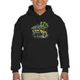 thumbnail image 1 of Rat Fink Yellow Hot Rod Devourer Hoodie Men -T-Line Designs, Male XX-Large, 1 of 4