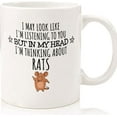 thumbnail image 1 of Rat Gift, Rat Mug, Rat Gifts, Funny Rat Owner Gifts, Pet Rats Gifts For Women, Her, Him, Rat Lover, Gifts For Rat Lovers, Crazy Rat Lady, Ceramic Novelty Coffee Mugs 11oz, 15oz Mug, Tea, 1 of 4