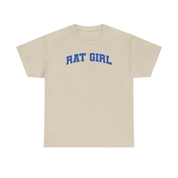 Rat Girl Shirt Gifts Tshirt Crew Neck Short Sleeve