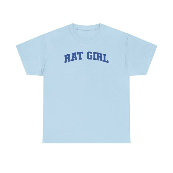 Rat Girl Shirt Gifts Tshirt Crew Neck Short Sleeve