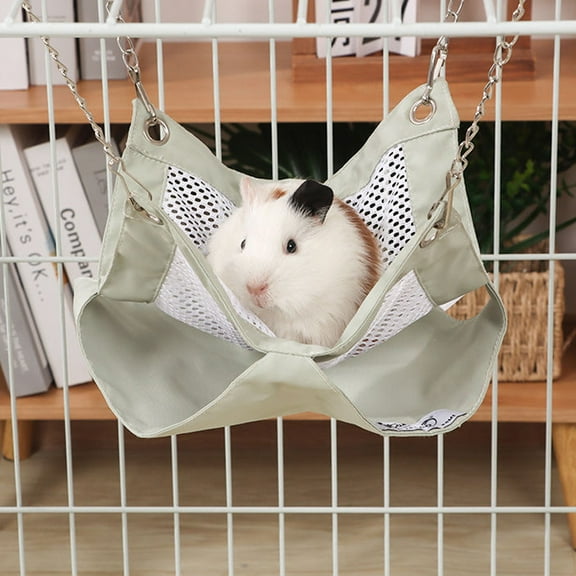 Rat Hammocks for Cage, Double Layer Guinea Pig Hideout Bed, Ferret Hammocks Soft Hamster, Playing Sleeping Accessory for Small Animal Chinchilla Squirrel