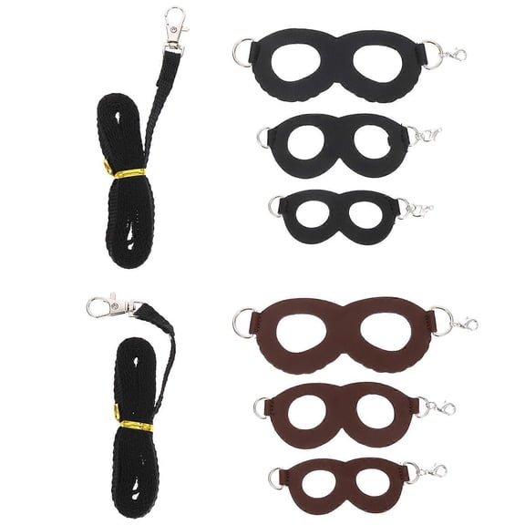 Rat Harness Leashes Small Pets Outdoor Use Travel Safety Pu Portable Traction 2 Sets