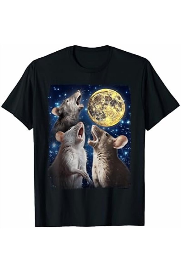 Rat Howling Moon T-Shirt