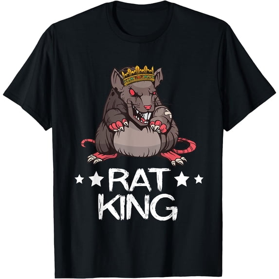 Rat King Crown Angry Rat Rodent Rat Owner Mouse Rat T-Shirt - Walmart.com