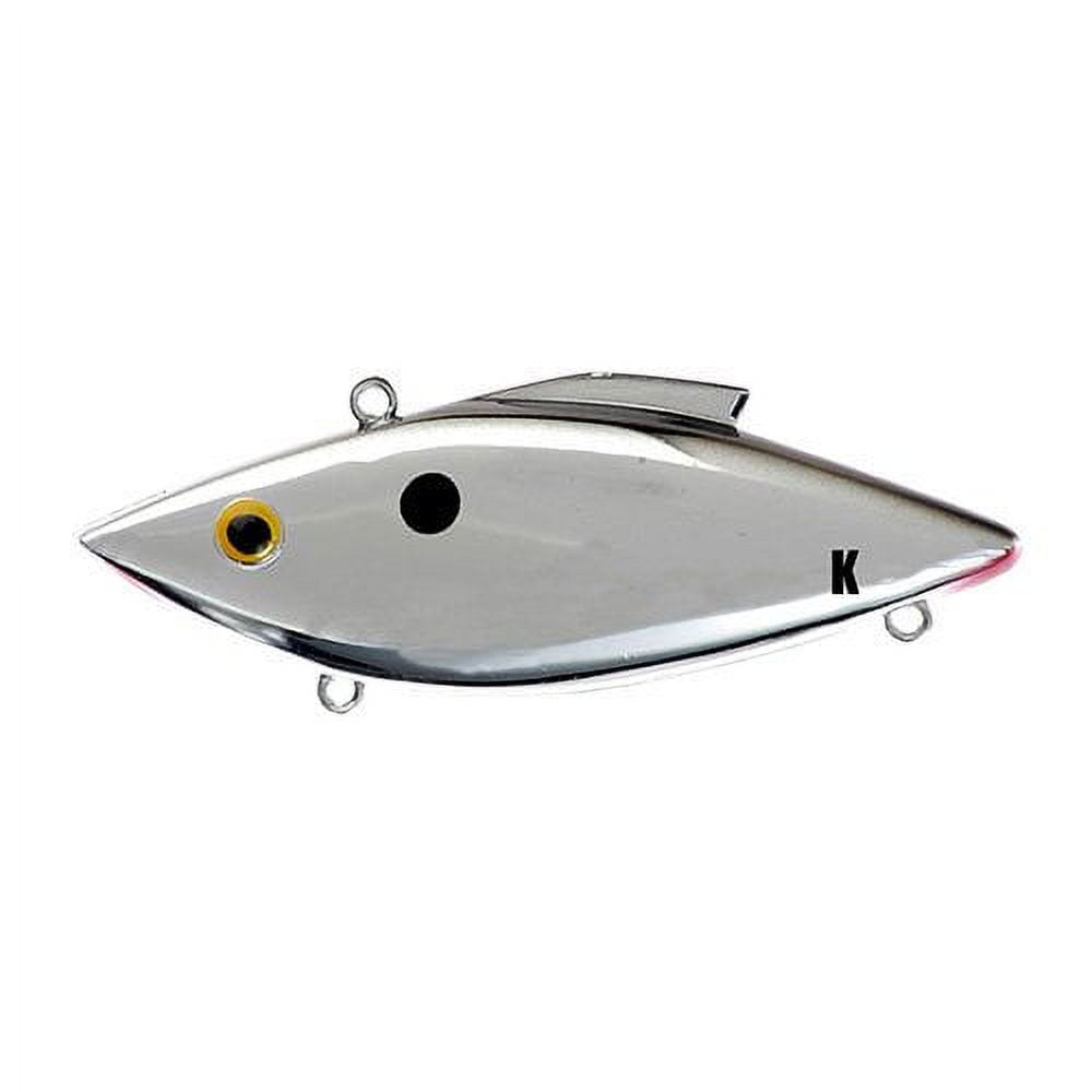 Rat-L-Trap Knock-N-Trap Lipless Crankbait, Chrome & Black Back, 1/2 oz.