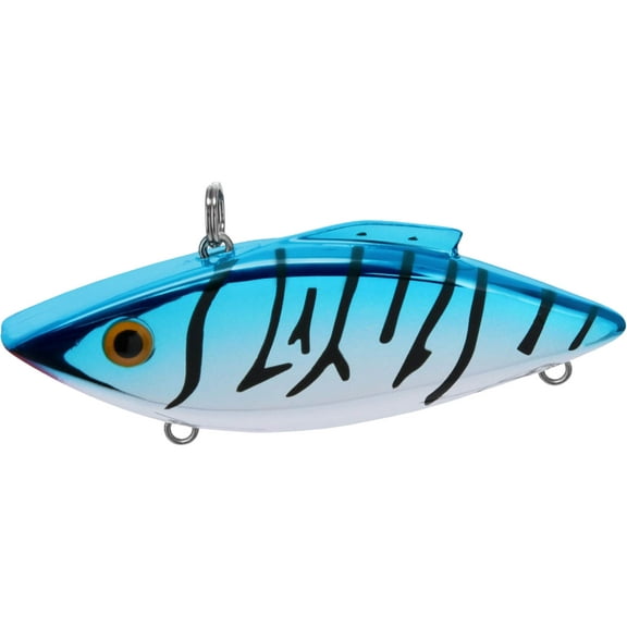 Bill Lewis Rat-L-Trap Lipless Crankbait Chrome Blue W/Black Stripes