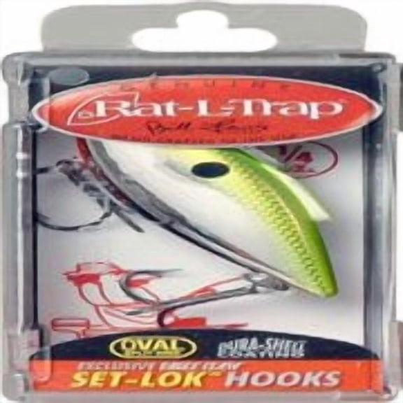 Rat-L-Trap Mini-Trap Fishing Lure, Chartreuse Flash, 1/4 Oz., MT308