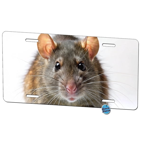 Rat Metal Novelty License Plate