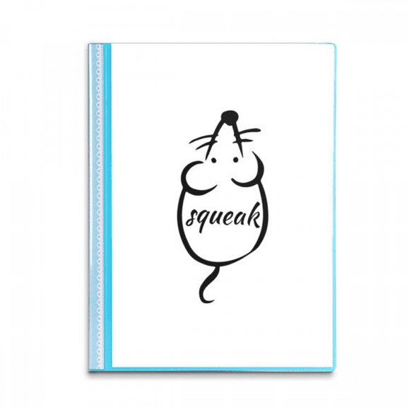 Rat Mouse Squeak Stick Drawing Book Sheet Protectors Portfolio Binder Folder