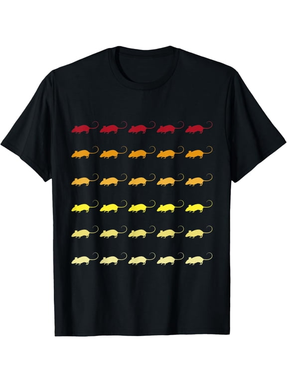 Rat Retro Animal Pattern T-Shirt