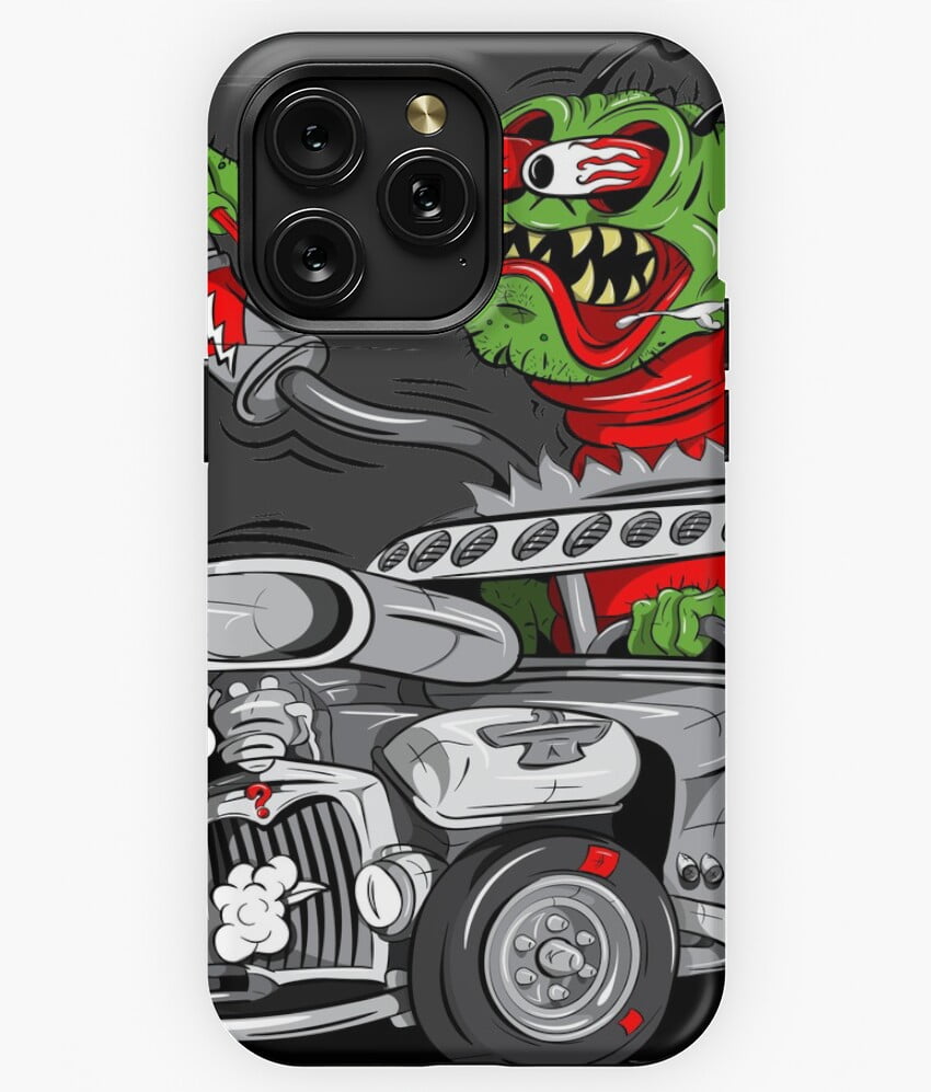 Rat Rod Car Show Illustration M626 Phone Case for iPhone 17 16 15 14 13 ...