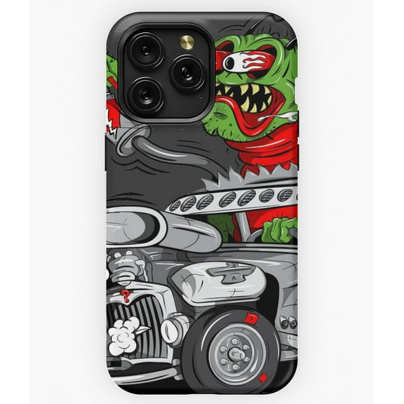Rat Rod Car Show Illustration M626 Phone Case for iPhone 17 16 15 14 13 12 11 Pro Max