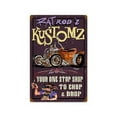 thumbnail image 1 of Rat Rodz Kustomz Automotive Vintage Metal Sign, 1 of 1
