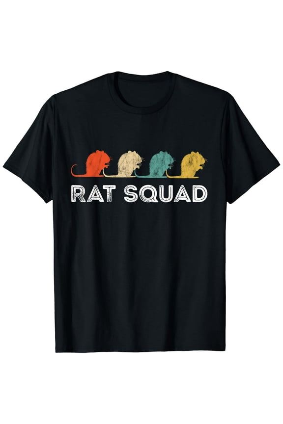 Rat Squad Retro Vintage Rat Owner Rodent Mouse Rat Lover T-Shirt
