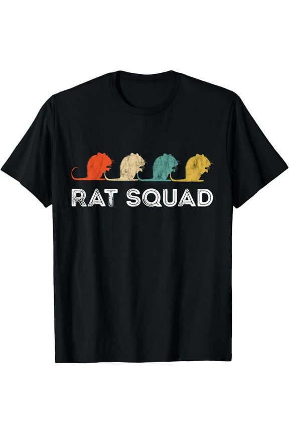 Rat Squad Retro Vintage Rat Owner Rodent Mouse Rat Lover T-Shirt