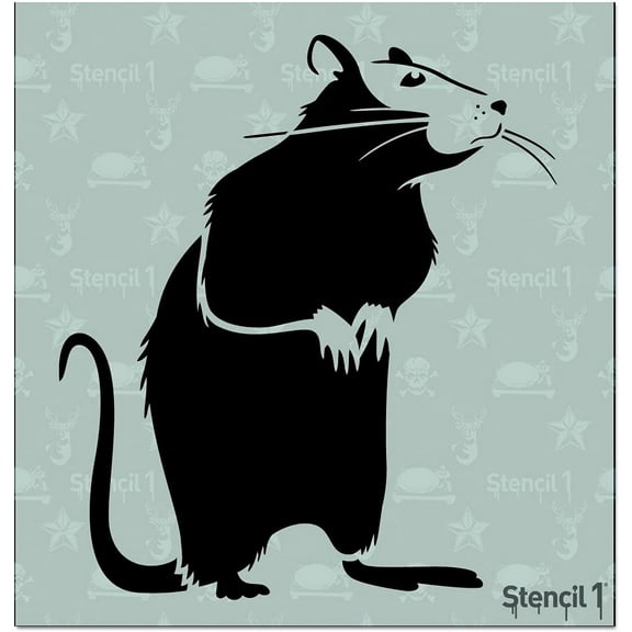 Rat Stencil Art Craft - 5.75" x 6"