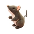 thumbnail image 1 of Rat Stuffed Animal, 9.8" Mouse Plush , Soft Spooky Figurine for Halloween Decorations Outdoor, Gifts, Prank Toys & Haunted-House Props Gray, 1 of 5