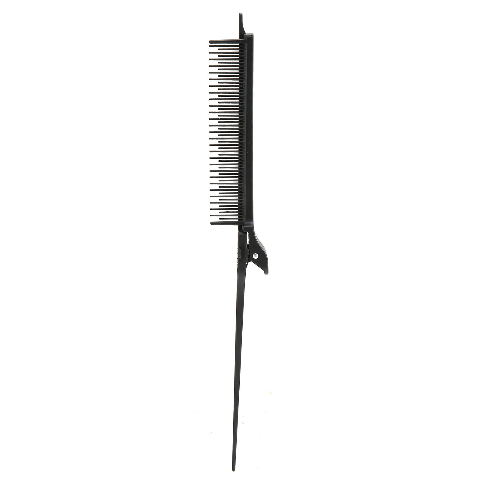 Rat Tail Teasing Clip Comb Professional Black Hair Salon Plastic