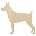 thumbnail image 1 of Rat Terrier Dog Solid Wood Shape Unfinished Piece Cutout Craft DIY Projects - 4.70 Inch Size - 1/4 Inch Thick, 1 of 7