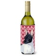thumbnail image 1 of Rat Terrier Hearts Love and Valentines Day Portrait Wine Bottle Hugger, 1 of 1
