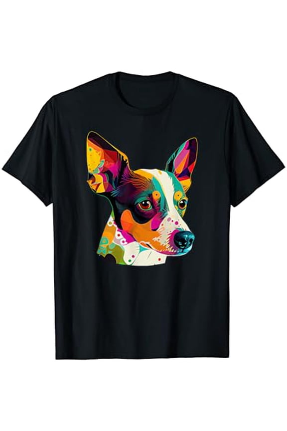 Rat Terrier Lover Pop Art Rat Terrier Dog T-Shirt
