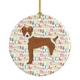 thumbnail image 1 of Rat Terrier Merry Christmas Ceramic Ornament 2.8 in x 2.8 in, 1 of 3