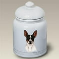 thumbnail image 1 of Rat Terrier Tri Stoneware Ceramic Doggie Treat Jar, 1 of 1