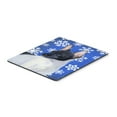 thumbnail image 1 of "Rat Terrier Winter Snowflakes Holiday Mouse Pad Hot Pad or Trivet", 1 of 1