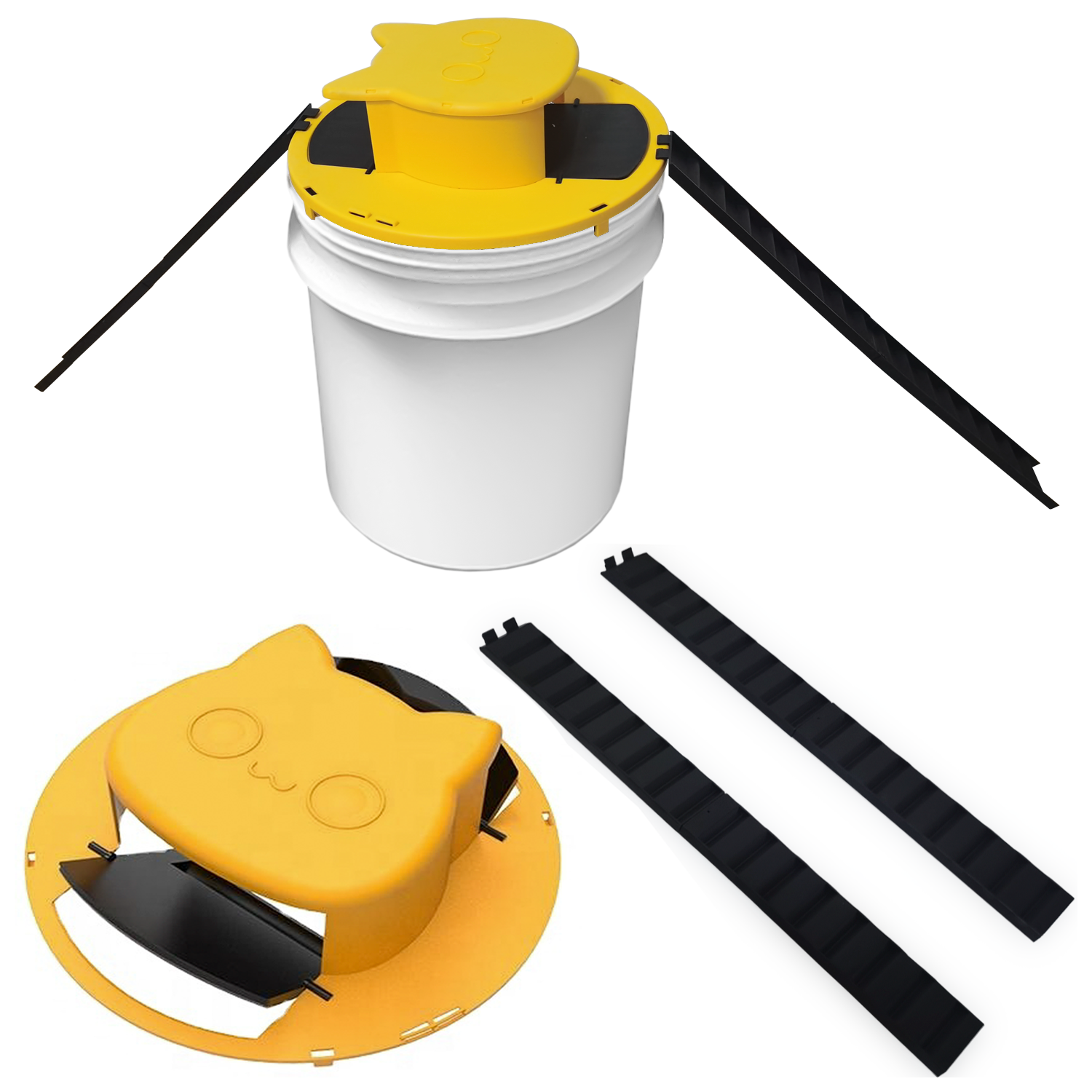 Rat Trap 1 Pack Flippable and Slide Bucket Lid Mouse Rat Trap for