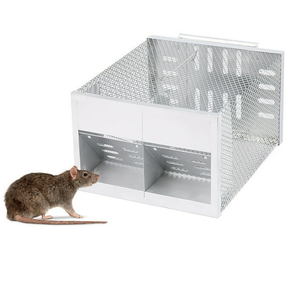 Rat Trap, Humane Mouse Trap with Double-Opening One-Way Door Design, Automatic Continuous Cycle Mouse Trap, Suitable for Indoor and Outdoor Use, for Capturing or Releasing Rodents